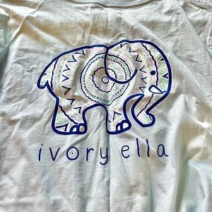 ivory ella light blue long sleeve shirt women’s size xlarge